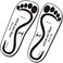 Reneebeautytan 25 Pairs Spray Tan Feet Pads Stick on Feet for Sunless Airbrush Tanning