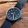 Smith &amp; Wesson Men's Military Watch, Water Resistant, 3 ATM with 3 Interchangeable Canvas Straps, Date Display, Scratch Resistant Glass, Suitable for Swimming, Fishing, Water Sports, 38 mm