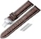 iStrap Uhrenarmb&auml;nder - Krokodilmuster Echtes Leder M&auml;nner Frauen - Bereitstellungsschnalle mit Druckknopf Armband - 18mm 19mm 20mm 21mm 22mm 24mm - Schwarz Braun
