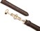 iStrap Uhrenarmb&auml;nder - Krokodilmuster Echtes Leder M&auml;nner Frauen - Bereitstellungsschnalle mit Druckknopf Armband - 18mm 19mm 20mm 21mm 22mm 24mm - Schwarz Braun