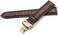 iStrap Uhrenarmb&auml;nder - Krokodilmuster Echtes Leder M&auml;nner Frauen - Bereitstellungsschnalle mit Druckknopf Armband - 18mm 19mm 20mm 21mm 22mm 24mm - Schwarz Braun