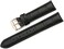 iStrap Leather Watch Band Alligator Grain Calfskin Replacement Strap Stainless Steel Buckle Bracelet for Men Women-18mm 19mm 20mm 21mm 22mm 24mm-Black Brown