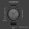 BUREI Men's Wrist Watches, Minimal Analog Quartz Watches for Men with Mesh Strap, Gifts for Men