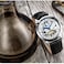 Stuhrling Original St&uuml;hrling Original Mens Watch Stainless Steel Automatic, Skeleton Dial, Dual Time, AM/PM Sun Moon,Genuine Leather Strap 371 Watches for Men Series