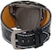 ShoppeWatch Unique Mens Watch Large Dial Dual Time Display   Quartz Movement Leather Band   Big Face Watch for Men   Oversize Dress Watch