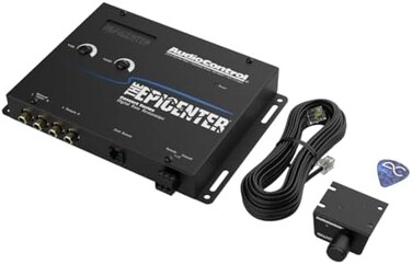 اوديوكونترول معالج التحكم في الصوت الجهوري الرقمي من ايبيسنتر، محسن صوت السيارة مع جهاز تحكم عن بعد سلكي (اسود)