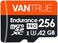 Vantrue 256GB microSD UHS-I U3 V30 Class 10 4K UHD Video High Speed Transfer Monitoring SD Card with Adapter for Dash Cams, Body Cams, Action Camera, Surveillance &amp; Security Cams