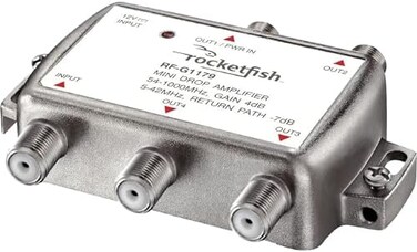 مكبر الصوت ثنائي الاتجاه من روكيت فيش موديل (RF-G1179) فضي - جديد