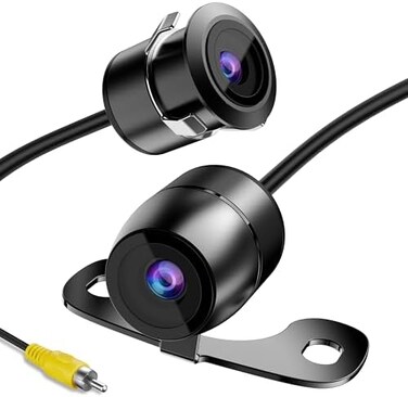 كاميرا احتياطية عكسية 2 في 1 بزاوية رؤية 170 درجة متعددة الوظائف للسيارة للرؤية الامامية/الرؤية الجانبية/كاميرا الرؤية الخلفية