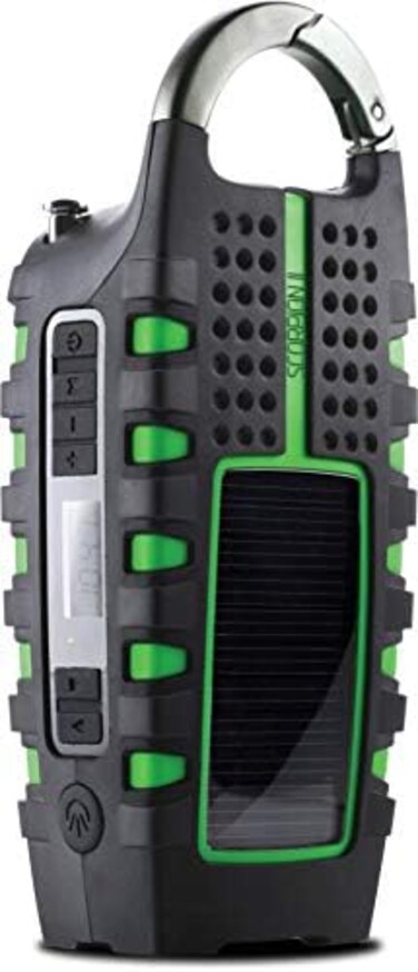 Eton Scorpion ll Rugged Portable Emergency Weather Radio with Smartphone Charger, NSP101WXGR