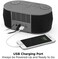 iHome iBT38G Bluetooth Stereo Dual Alarm Clock Radio - Featuring Melody, Voice Powered Music Assistant