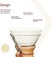 Chemex Coffee Filters with 100-Chemex Bonded Filter 1 Pack transparent FC100