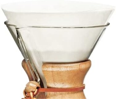 Chemex Coffee Filters with 100-Chemex Bonded Filter 1 Pack transparent FC100