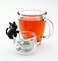 MSC International Joie MSC International Cat Tea Infuser, Meow, Assorted Black &amp; White