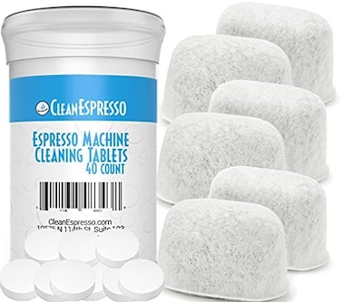 CleanEspresso Espresso Machine Cleaning Tablets for Breville Machines + 6 Replacement Filters - Model BRF-020 - Espresso Machine Accessories by