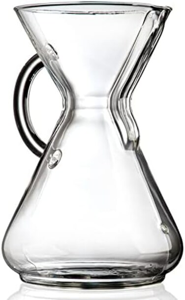 Chemex Pour-Over Glass Coffeemaker - Glass Handle Series - 10-Cup - Exclusive Packaging