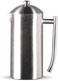Frieling Double-Walled Stainless Steel French Press - 23 Oz Brushed Insulated Coffee Maker - Portable Metal Coffee Pot