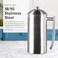 Frieling Double-Walled Stainless Steel French Press - 23 Oz Brushed Insulated Coffee Maker - Portable Metal Coffee Pot