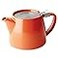 FORLIFE Stump 18-Ounce Teapot with SLS Lid and Infuser 16-Ounce / 473 ml Orange 309-CAR