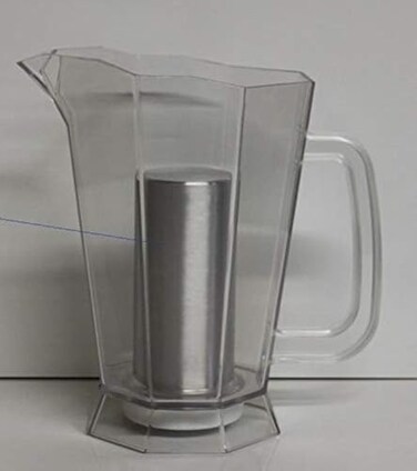 Polar Ice Pitcher with Aluminum Polar ICE Chamber (Crystal Clear/Brushed Aluminum Ice Chamber)