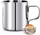 HULISEN 6.8oz/200ml Milk Pitcher, Stainless Steel Espresso Latte Steaming Frothing Pitcher, Coffee Milk Frother Maker, Pour Cup