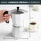 Primula Aluminum Espresso Maker - Aluminum - For Bold, Full Body Espresso &ndash; Easy to Use &ndash; Makes 1 Cup 6 Cups PES-3306