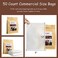 HOMYHEE Disposable Cold Brew Coffee Filters - 60 Count Single Use Filter Sock Packs Fine Mesh Brewing Bags for Concentrate Iced Coffee Maker French/Cold Press Kit Tea in Mason Jar 8 x 12 Inches