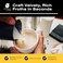 Bean Envy Milk Frother Handheld - Perfect For The Best Latte - Whip Foamer - Includes Stainless Steel Stand - Black