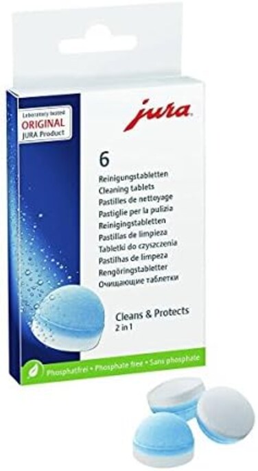 Jura 64308 Cleaning Tablets for all Jura Automatic Coffee Centers, 6-Count