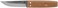 TOPS KNIVES Tanimboca Puukko 3.63in Drop Point Fixed Blade Knife - TPUK-01