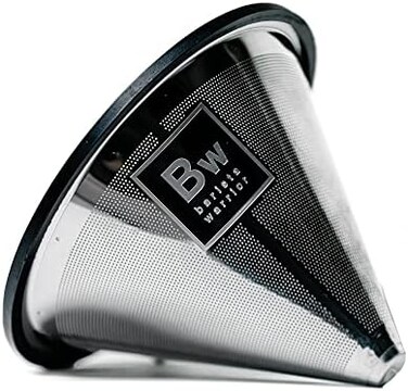 Barista Warrior Pour Over Filter for Hario V60 and Chemex - Reusable Coffee Filter for Hario V60 Filter and Chemex Coffee Filter