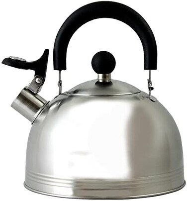 Mr. Coffee 91408.02 Carterton 1.5 Quart Stainless Steel Whistling Tea Kettle 1.5-Quart 085081145895