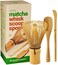 BAMBOOWORX Japanese Tea Set, Matcha Whisk (Chasen), Traditional Scoop (Chashaku), Tea Spoon, The Perfect Set to Prepare a Traditional Cup of Matcha.