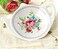 LINLINS Set of White Porcelain Ceramic with Flower Trim Teapot-Shaped Tea Bag Holder Tea Bag Coasters, Spoon Rests; Classic Tea Time Saucer Seasoning Dish Set (TYGZ)