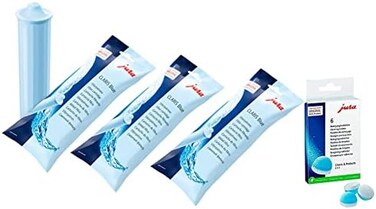Jura Claris Blue Water Filter Cartridges (x3) and Cleaning Tablets (6 Tabletts) Combo Pack