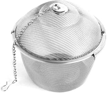 NAWTOR Vivian Extra Large Stainless Steel Twist Lock Mesh Tea Ball Tea Strainer Filter Spice Infuser 11cm/4.3 inch