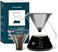 ovalware Pour Over Coffee Dripper - Unlock New Flavors with Paperless Stainless Steel Filter, Precision Measuring Cup and Carafe - 0.5L / 17oz