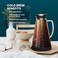 ovalware Airtight Cold Brew Iced Coffee Maker (&amp; Iced Tea Maker) with Spout &ndash; 1.5L/ 51oz RJ3 Brewing Glass Carafe with Removable Stainless Steel Filter