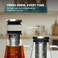 ovalware Airtight Cold Brew Iced Coffee Maker (&amp; Iced Tea Maker) with Spout &ndash; 1.5L/ 51oz RJ3 Brewing Glass Carafe with Removable Stainless Steel Filter