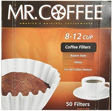 Sunbeam Mr. Coffee Coffee Basket Filters 8 12 Cup 50 Filters (1, 8-12 Cup)