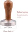 omgogo (49mm) - Stainless Steel Coffee Tamper 49mm Barista Espresso Base Coffee Bean ...