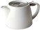 FORLIFE Stump 18-Ounce Teapot with SLS Lid and Infuser 16-Ounce / 473 ml White GF217