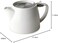 FORLIFE Stump 18-Ounce Teapot with SLS Lid and Infuser 16-Ounce / 473 ml White GF217