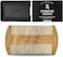 Striking Viking Sandalwood Beard Comb and Case - Pocket Sized Wooden Beard &amp; Mustache Comb with Fine &amp; Coarse Teeth - Perfect for Use with Balms and Oils - (Black)