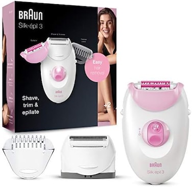 Procter &amp; Gamble Braun Epilator Silk-epil 3 3-270, Hair Removal Device, Epilator for Women, Shaver Trimmer, Hair Removal
