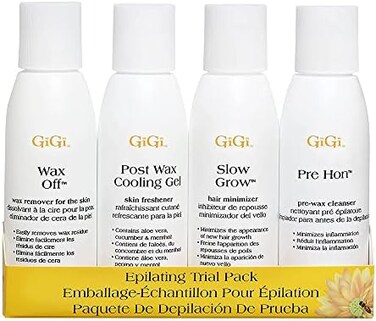GiGi Epilating Trial Pack - Pre- and Post-Waxing Treatments, 2 oz each