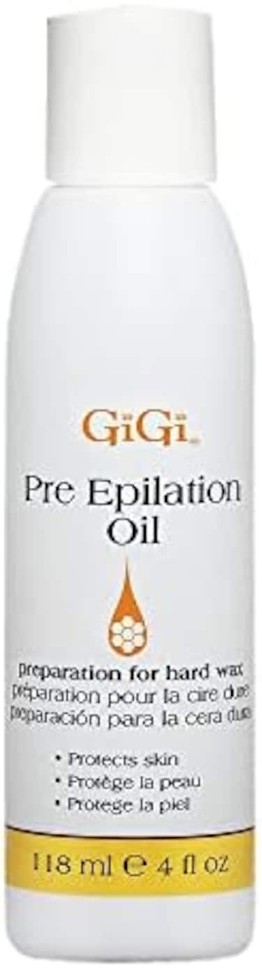 GiGi Pre Epilation Oil - Allows For Easier &amp; More Effective Waxing While Protecting &amp; Conditioning Skin - Preparation for Hard Wax - 118ml