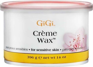 Gigi Creme Wax, Hair Removal Can for Sensitive Skin, 14 oz