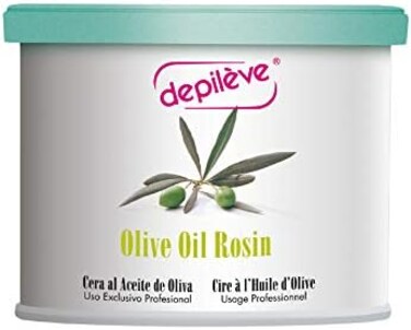Depileve Strip Wax for Hair Removal -Olive Oil Rosin wax 14 oz -Hair Removal Wax -Ideal for Dry and Suntanned Skin