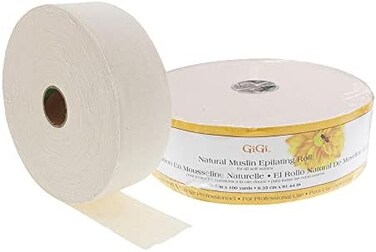 GiGi Epilating Roll for Hair Waxing/Hair Removal, Natural Muslin Epilating Roll, 2.5&rdquo; by 100 yds